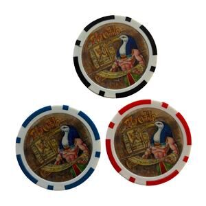 Krewe of Thoth Poker Chip Mardi Gras Doubloon New Orleans Round Lot 32 chips